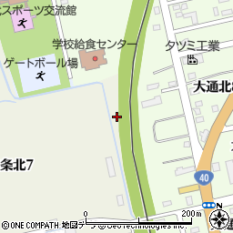 北海道士別市西１条北8丁目周辺の地図