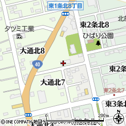 株式会社共成レンテム　士別営業所周辺の地図