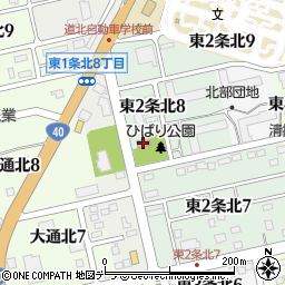 天塩会館周辺の地図