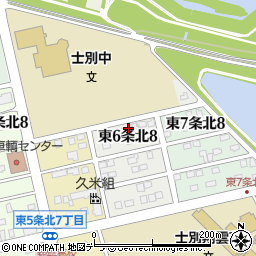 北海道士別市東６条北8丁目6周辺の地図
