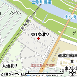 北海道士別市東１条北9丁目61周辺の地図