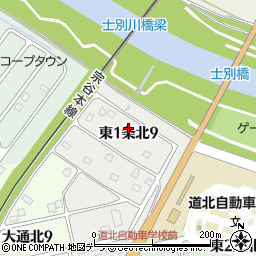 北海道士別市東１条北9丁目49周辺の地図