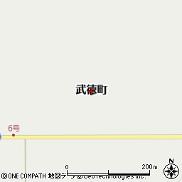 北海道士別市武徳町周辺の地図