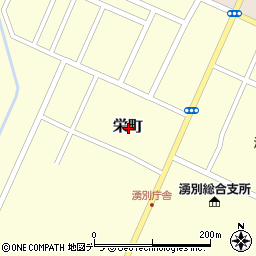 北海道紋別郡湧別町栄町周辺の地図
