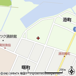 北海道紋別郡湧別町港町20周辺の地図