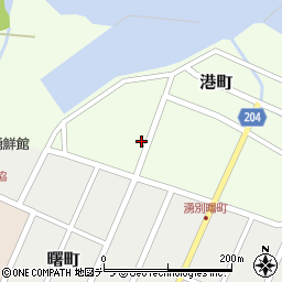 北海道紋別郡湧別町港町17周辺の地図