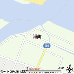北海道湧別町（紋別郡）港町周辺の地図