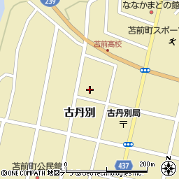 北海道苫前郡苫前町古丹別周辺の地図
