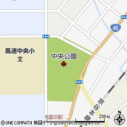 中央公園周辺の地図