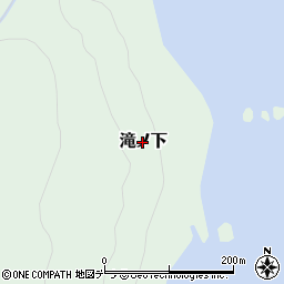北海道羅臼町（目梨郡）滝ノ下周辺の地図