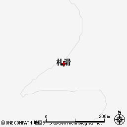 北海道紋別郡西興部村札滑周辺の地図