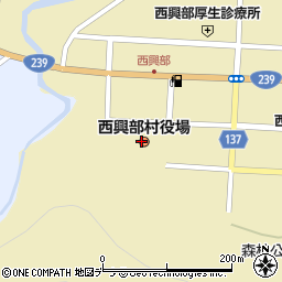 西興部村役場　廃棄物処理場周辺の地図