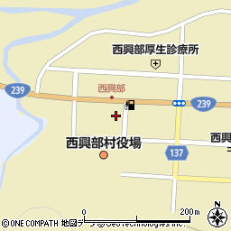 Ｑマート　西興部店周辺の地図