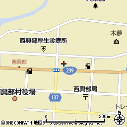 北見信用金庫西興部支店周辺の地図