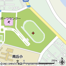 紋別市運動公園陸上競技場周辺の地図