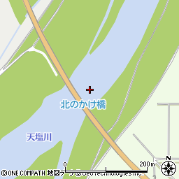 北のかけ橋周辺の地図