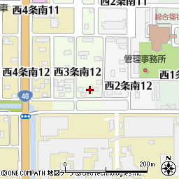 北海道名寄市西３条南12丁目1周辺の地図