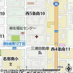 北海道名寄市西５条南11丁目周辺の地図