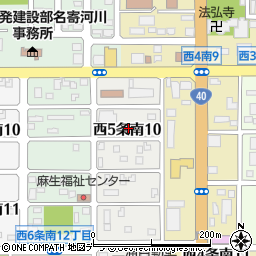 ワタキューセイモア名寄工場周辺の地図
