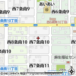 北海道名寄市西７条南10丁目28周辺の地図