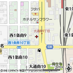 北海道名寄市大通南9丁目5周辺の地図