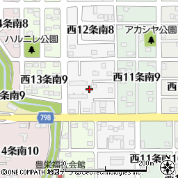 北海道名寄市西１２条南9丁目周辺の地図