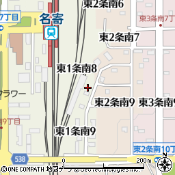 ＪＲ北海道名寄保線管理室周辺の地図