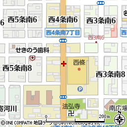 北海道名寄市西４条南周辺の地図