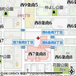 北海道名寄市西７条南7丁目周辺の地図
