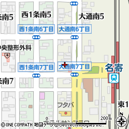 北海道名寄市大通南6丁目10周辺の地図