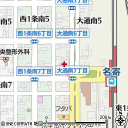 北海道名寄市大通南6丁目8周辺の地図