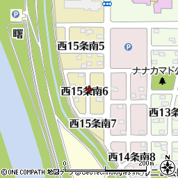 北海道名寄市西１５条南6丁目周辺の地図