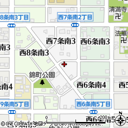 名寄錦町郵便局周辺の地図