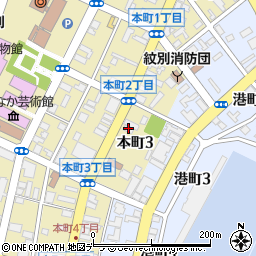 北海道労働金庫紋別出張所周辺の地図