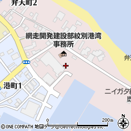 〒094-0003 北海道紋別市弁天町の地図