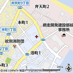 株式会社紋別丸三青果問屋周辺の地図