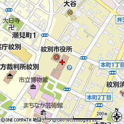 北海道紋別市周辺の地図