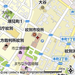 北海道紋別市周辺の地図