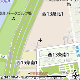 北海道名寄市西１３条北1丁目46周辺の地図