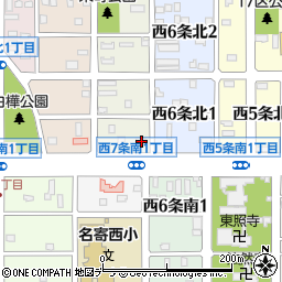 北海道名寄市西７条北1丁目1周辺の地図