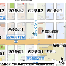 北海道名寄市西２条北1丁目5周辺の地図