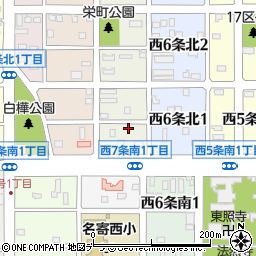 北海道名寄市西７条北1丁目10周辺の地図