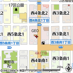 北海道名寄市西４条北1丁目6周辺の地図