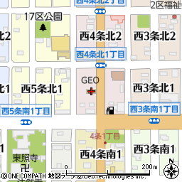 北海道名寄市西４条北1丁目8周辺の地図