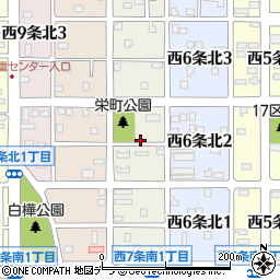 北海道名寄市西７条北2丁目周辺の地図