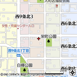 北海道名寄市西８条北2丁目22周辺の地図