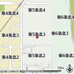 北海道名寄市東５条北3丁目周辺の地図
