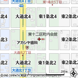 北海道名寄市東１条北3丁目6周辺の地図