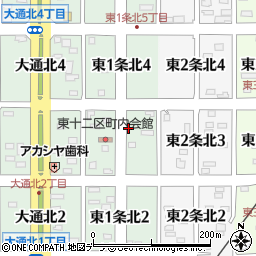 北海道名寄市東１条北3丁目19周辺の地図