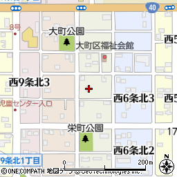 北海道名寄市西７条北3丁目17周辺の地図